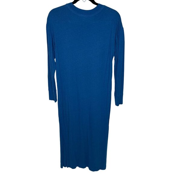 Womens Free People Beach Long Sleeve Dress Size Small Blue - Picture 5 of 5
